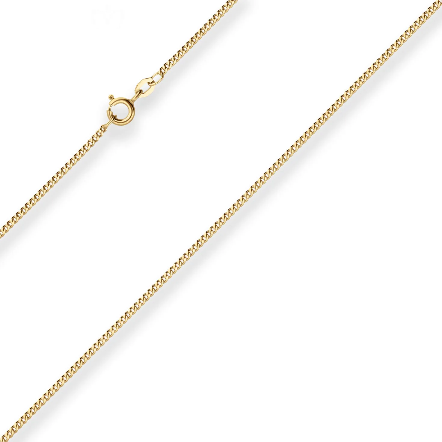 1,7mm Panzerkette Goldkette Collier Halskette aus 585 Gold Gelbgold 70cm