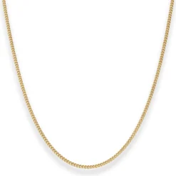 1,7mm Panzerkette Goldkette Collier Halskette aus 585 Gold Gelbgold 70cm