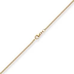 1,7mm Panzerkette Goldkette Collier Halskette aus 750 Gold Gelbgold 36cm