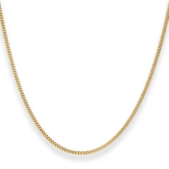 1,7mm Panzerkette Goldkette Collier Halskette aus 750 Gold Gelbgold 36cm