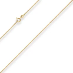 1,2mm Panzerkette Goldkette Collier Halskette aus 585 Gold Gelbgold 42cm