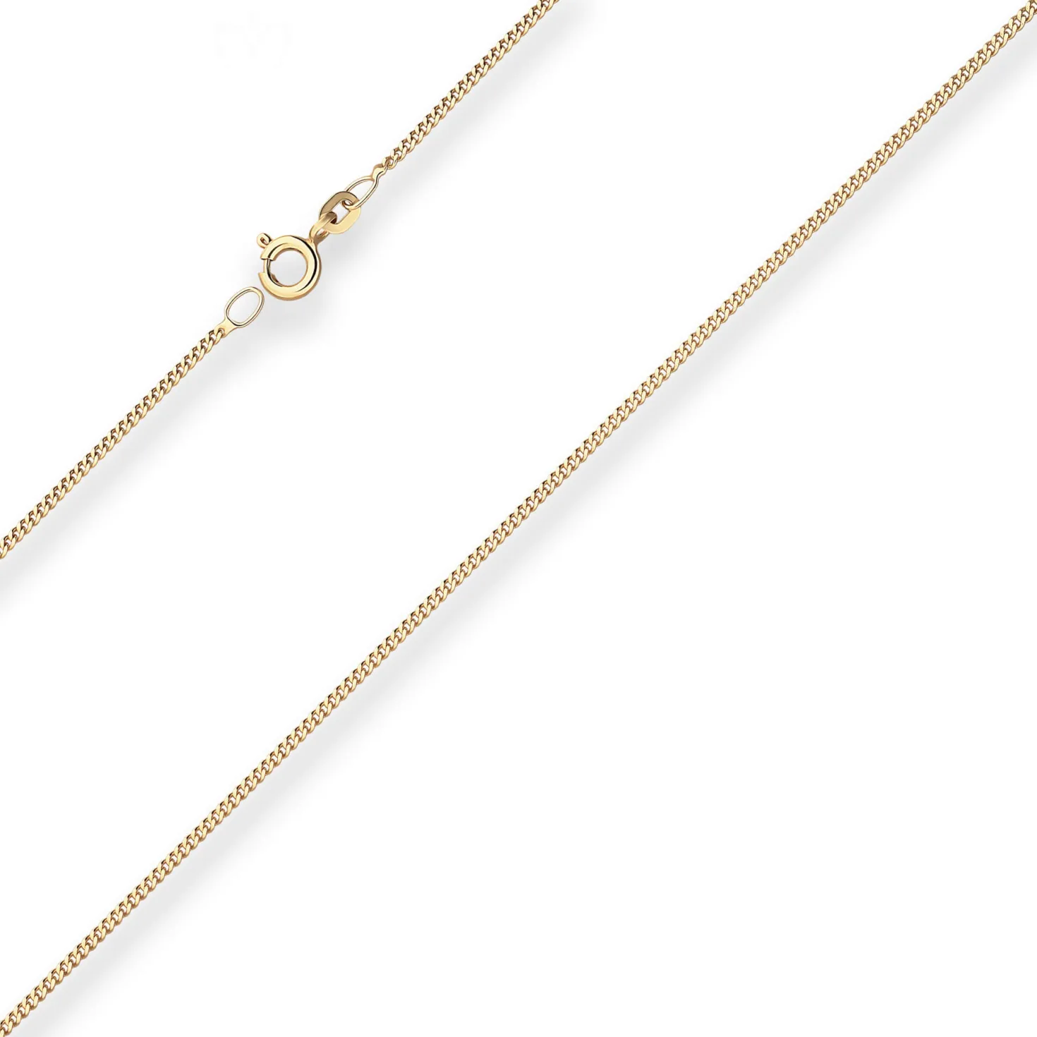 1,4mm Panzerkette Goldkette Collier Halskette aus 333 Gold Gelbgold 55cm
