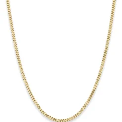 2,4mm Panzerkette Goldkette Collier Halskette aus 333 Gold Gelbgold 55cm