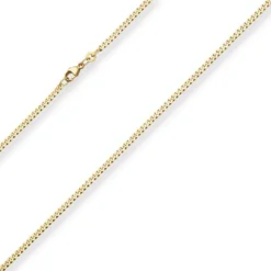 2,4mm Panzerkette Goldkette Collier Halskette aus 333 Gold Gelbgold 55cm