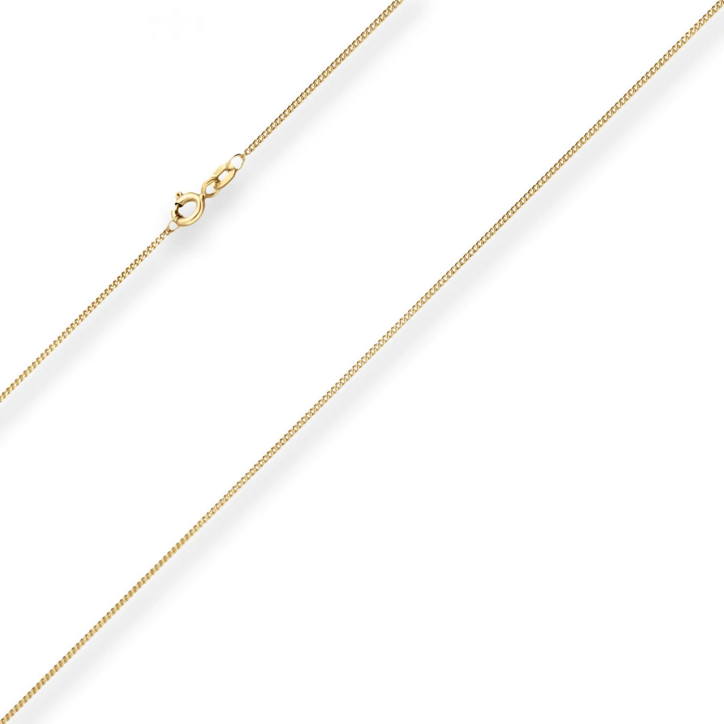 1,1mm Panzerkette Goldkette Collier Halskette aus 333 Gold Gelbgold 42cm