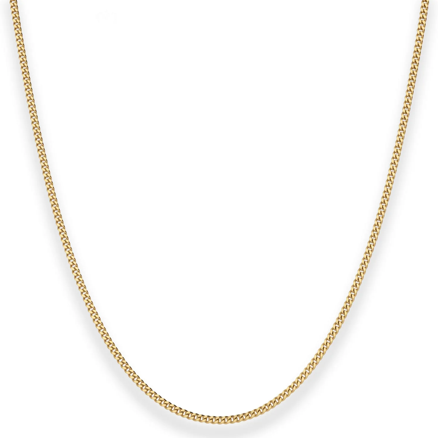 1,6mm Panzerkette Goldkette Collier Halskette aus 333 Gold Gelbgold 45cm