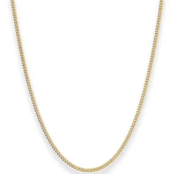 2,1mm Panzerkette Goldkette Collier Halskette aus 585 Gold Gelbgold 36cm