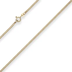 2,1mm Panzerkette Goldkette Collier Halskette aus 585 Gold Gelbgold 36cm