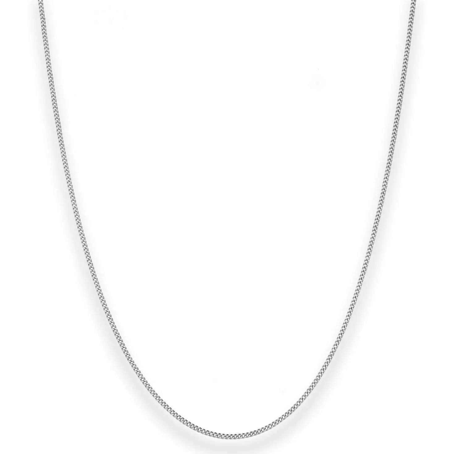 1,2mm Panzerkette Goldkette Collier Halskette aus 585 Gold Weißgold 45cm