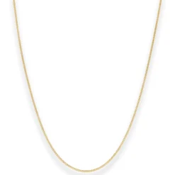 1,2mm Panzerkette Goldkette Collier Halskette aus 750 Gold Gelbgold 45cm