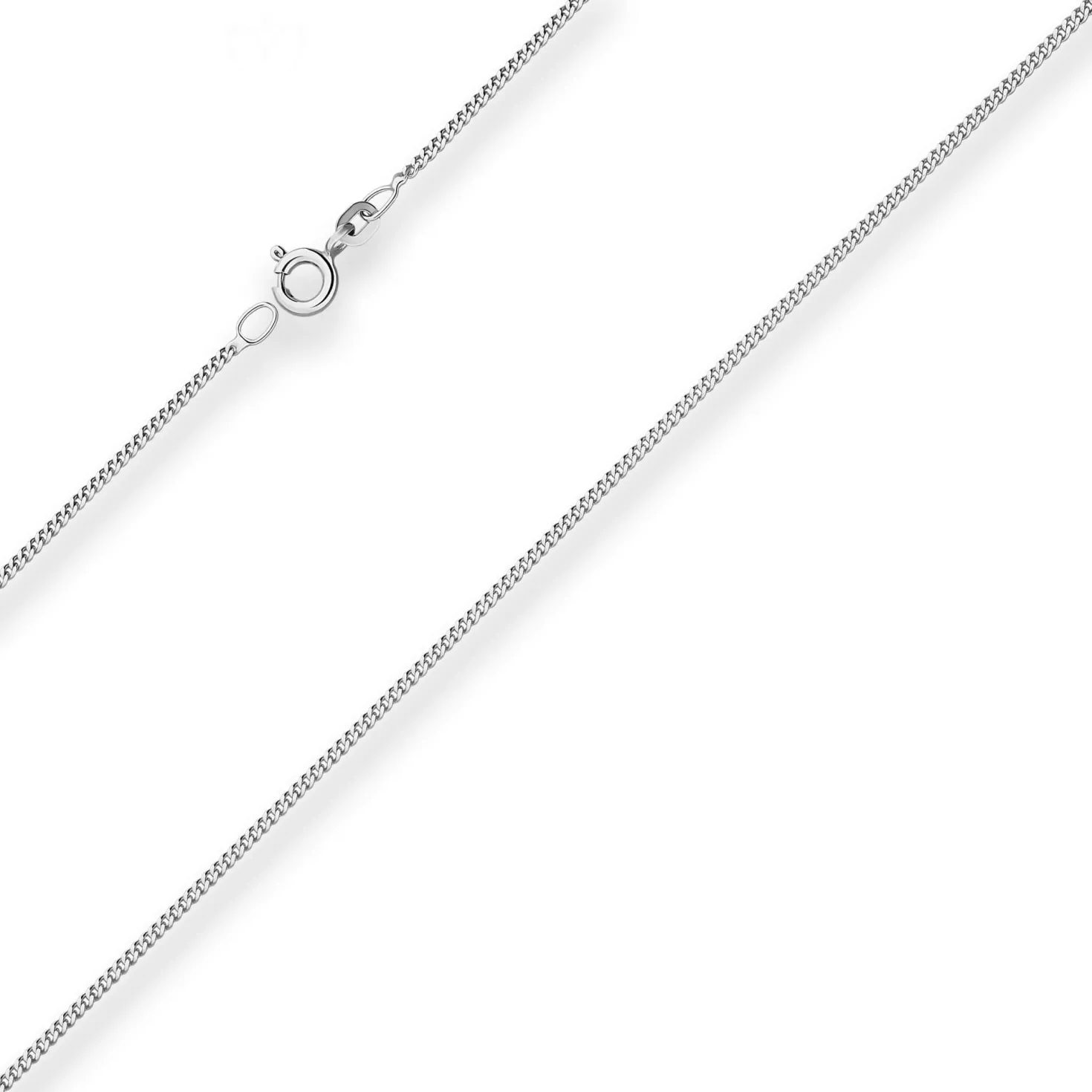 1,4mm Panzerkette Goldkette Collier Halskette aus 333 Gold Weißgold 50cm