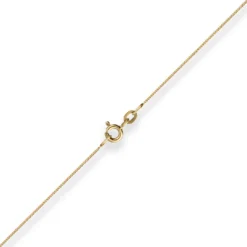 0,8mm Panzerkette Goldkette Collier Halskette aus 333 Gold Gelbgold 36cm