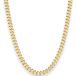 5,4mm Panzerkette Goldkette Collier Halskette aus 333 Gold Gelbgold 55cm