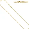 2,6mm Panzerkette Goldkette Kette, 333 Gold Gelbgold, Unisex, 60cm
