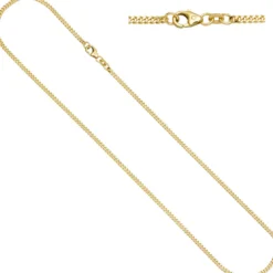2,6mm Panzerkette Goldkette Kette, 333 Gold Gelbgold, Unisex, 60cm