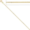 1,3mm Panzerkette Halskette Collier Goldkette 333 Gelbgold Gold 42cm