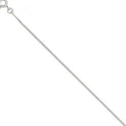 1,3mm Panzerkette Halskette Collier Goldkette 333 Gold Weißgold 36cm