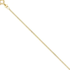 1,3mm Panzerkette Halskette Collier Goldkette 333 Gelbgold Gold 38cm
