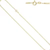 2,1mm Panzerkette Halskette Collier Goldkette 333 Gelbgold Gold 45cm