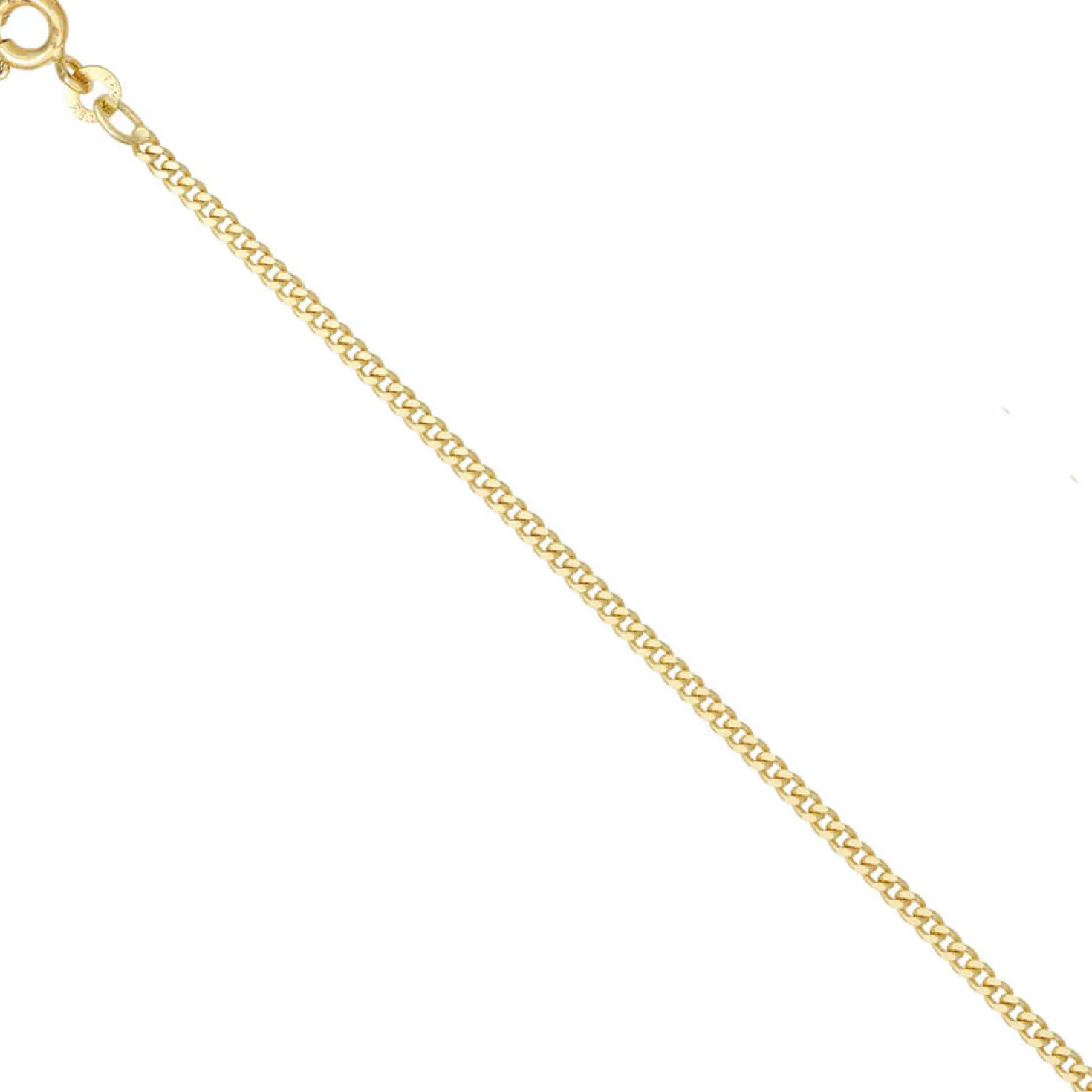 2,1mm Panzerkette Halskette Collier Goldkette 333 Gelbgold Gold 50cm