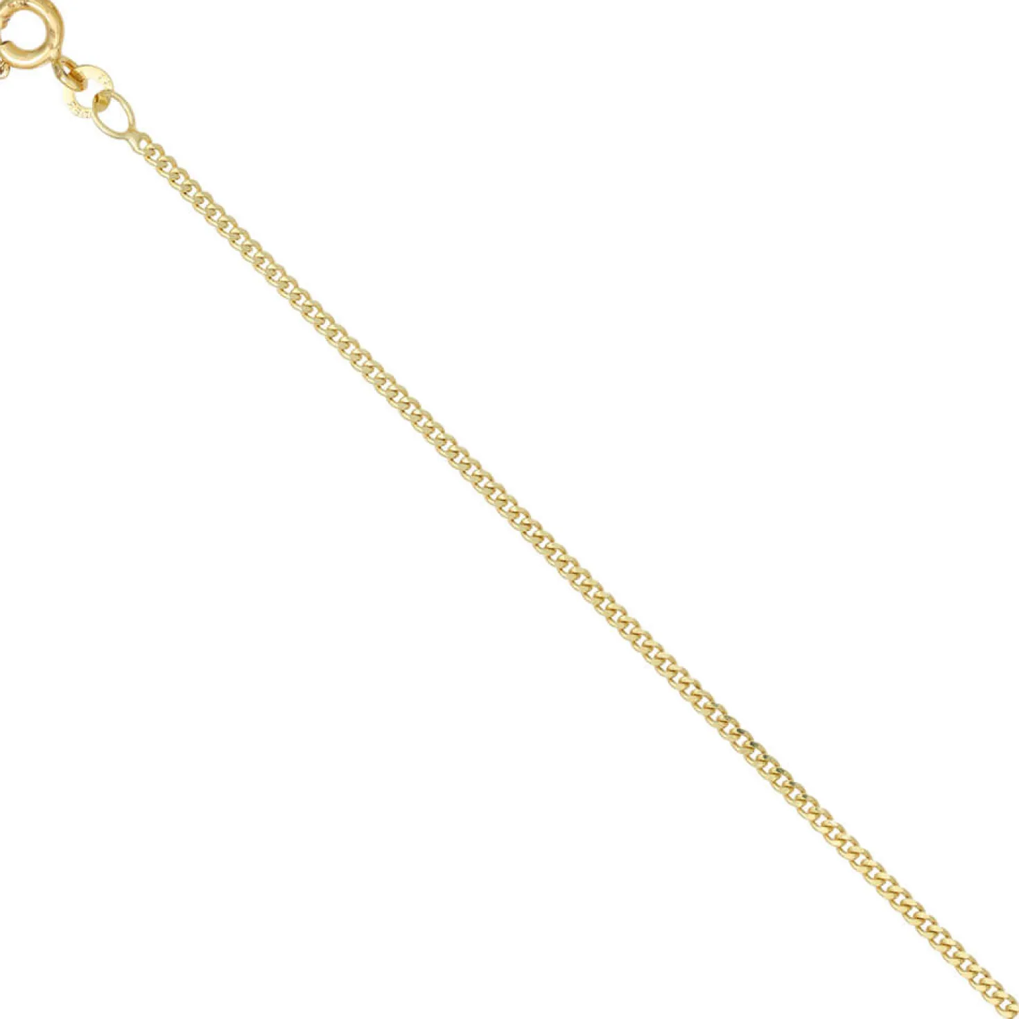1,7mm Panzerkette Halskette Collier Goldkette 585 Gelbgold Gold 42cm