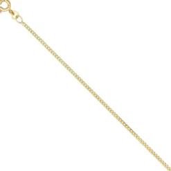 1,7mm Panzerkette Halskette Collier Goldkette 333 Gelbgold Gold 42cm
