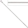 1,7mm Panzerkette Halskette Collier Goldkette 585 Gold Weißgold 36cm