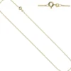 1,7mm Panzerkette Halskette Collier Goldkette 585 Gelbgold Gold 45cm