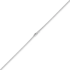 1,5mm Panzerkette Kette Collier aus 585 Gold Weißgold Halsschmuck 45cm