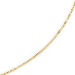 2mm Panzerkette Kette Collier aus 750 Gold Gelbgold, Goldkette, 50cm