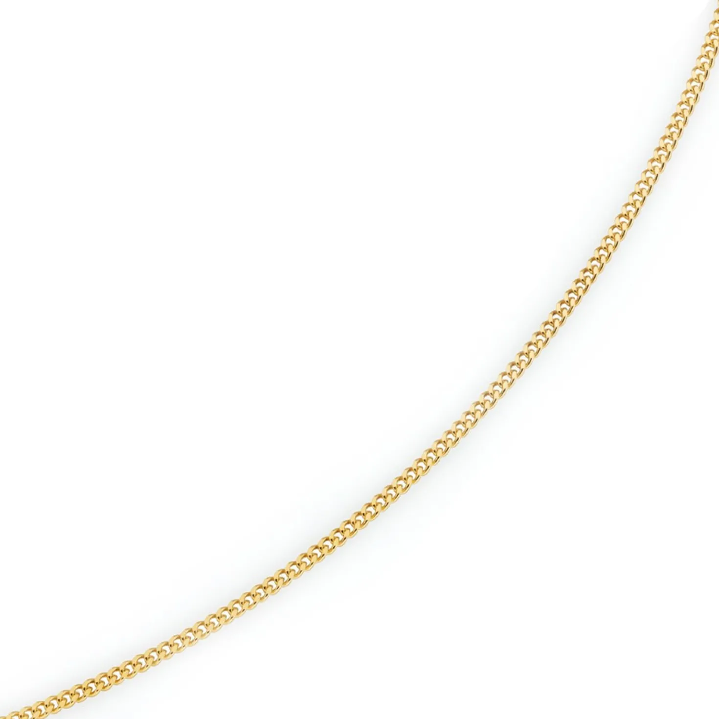 2mm Panzerkette Kette Collier aus 750 Gold Gelbgold, Goldkette, 50cm