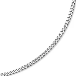 6mm Panzerkette Kette Collier aus 585 Gold Weißgold massiv 70cm Goldkette Herren