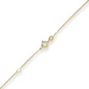0,8mm Panzerkette Kette Collier aus 585 Gold Gelbgold 38cm mit Zwischenöse