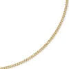 4mm Panzerkette Kette Collier aus 750 Gold Gelbgold, Goldkette, 60cm