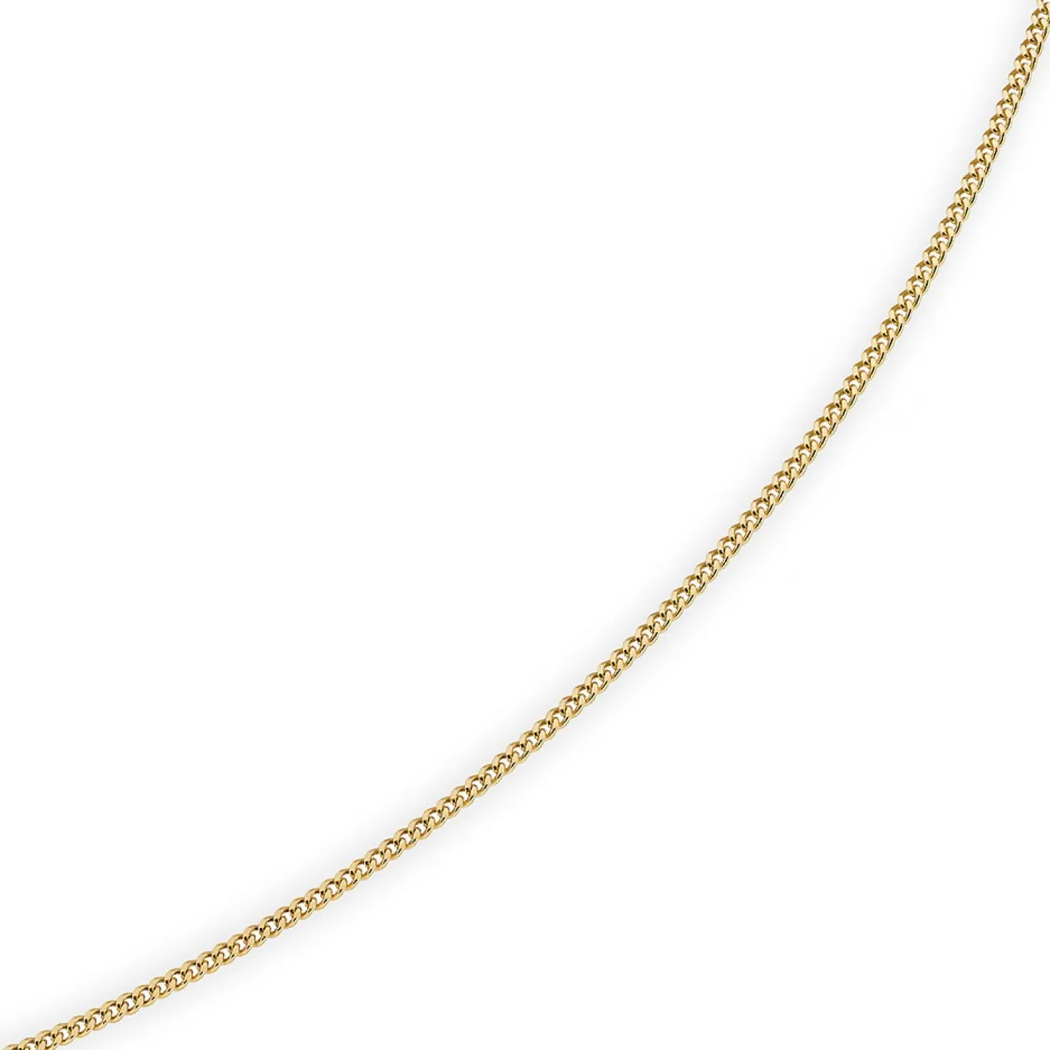 1,5mm Panzerkette Kette Collier aus 585 Gold Gelbgold, Goldkette, 60cm