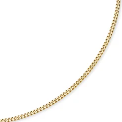 4mm Panzerkette Kette Collier aus 585 Gold Gelbgold, Goldkette, 50cm