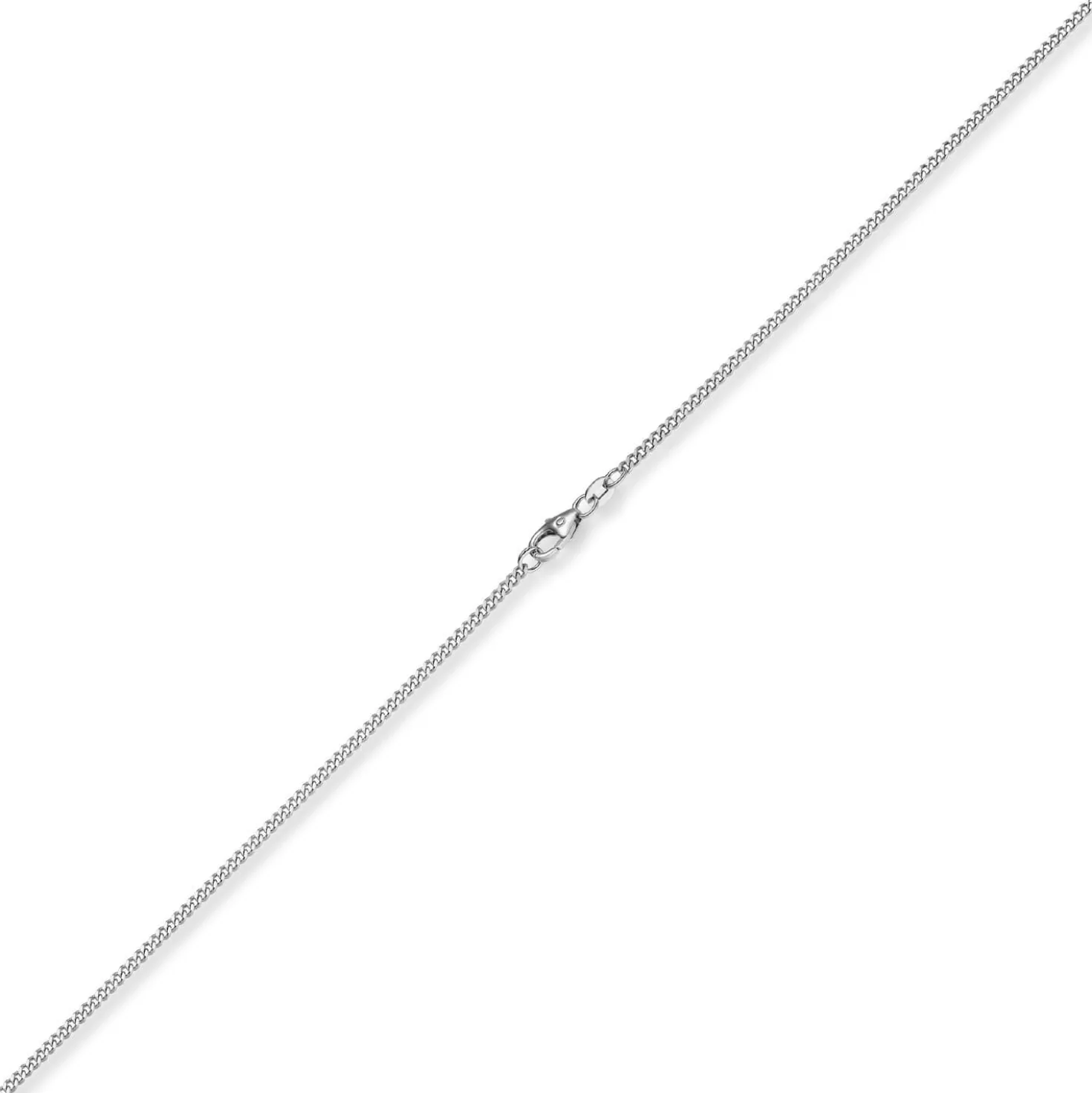 1,5mm Panzerkette Kette Collier aus 585 Gold Weißgold Halsschmuck 55cm