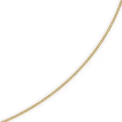 1,5mm Panzerkette Kette Collier aus 585 Gold Gelbgold, Goldkette, 50cm