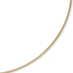 3mm Panzerkette Kette Collier aus 750 Gold Gelbgold, Goldkette, 60cm