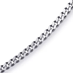 4mm Panzerkette Kette Collier aus 585 Gold Weißgold Goldkette 70cm Unisex