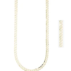 6,6mm Panzerkette Kette Collier aus 333 Gold Gelbgold 50cm Halskette Halsschmuck