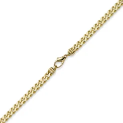 6mm Panzerkette Kette Collier aus 750 Gold Gelbgold, Goldkette, 50cm