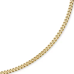 6mm Panzerkette Kette Collier aus 750 Gold Gelbgold, Goldkette, 50cm