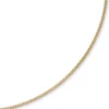 3mm Panzerkette Kette Collier aus 585 Gold Gelbgold, Goldkette, 45cm