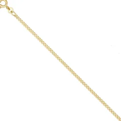 2,1mm Panzerkette Kette Halskette Collier Halsschmuck 585 Gelbgold, 45cm