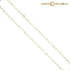 2,1mm Panzerkette Kette Halskette Collier Goldkette aus 333 Gold Gelbgold, 55cm
