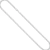 4,6mm Panzerkette Kette Halskette Halsschmuck 925 Silber rhodiniert 50cm Herren