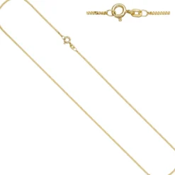 1,3mm Panzerkette Kette Halskette Collier aus 925 Silber gelbgold vergoldet 42cm