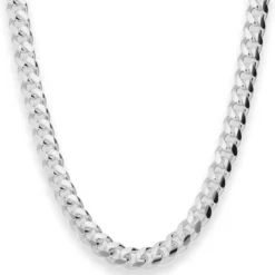 8,2mm Panzerkette oval Silberkette Collier Halskette aus 925 Silber 60cm