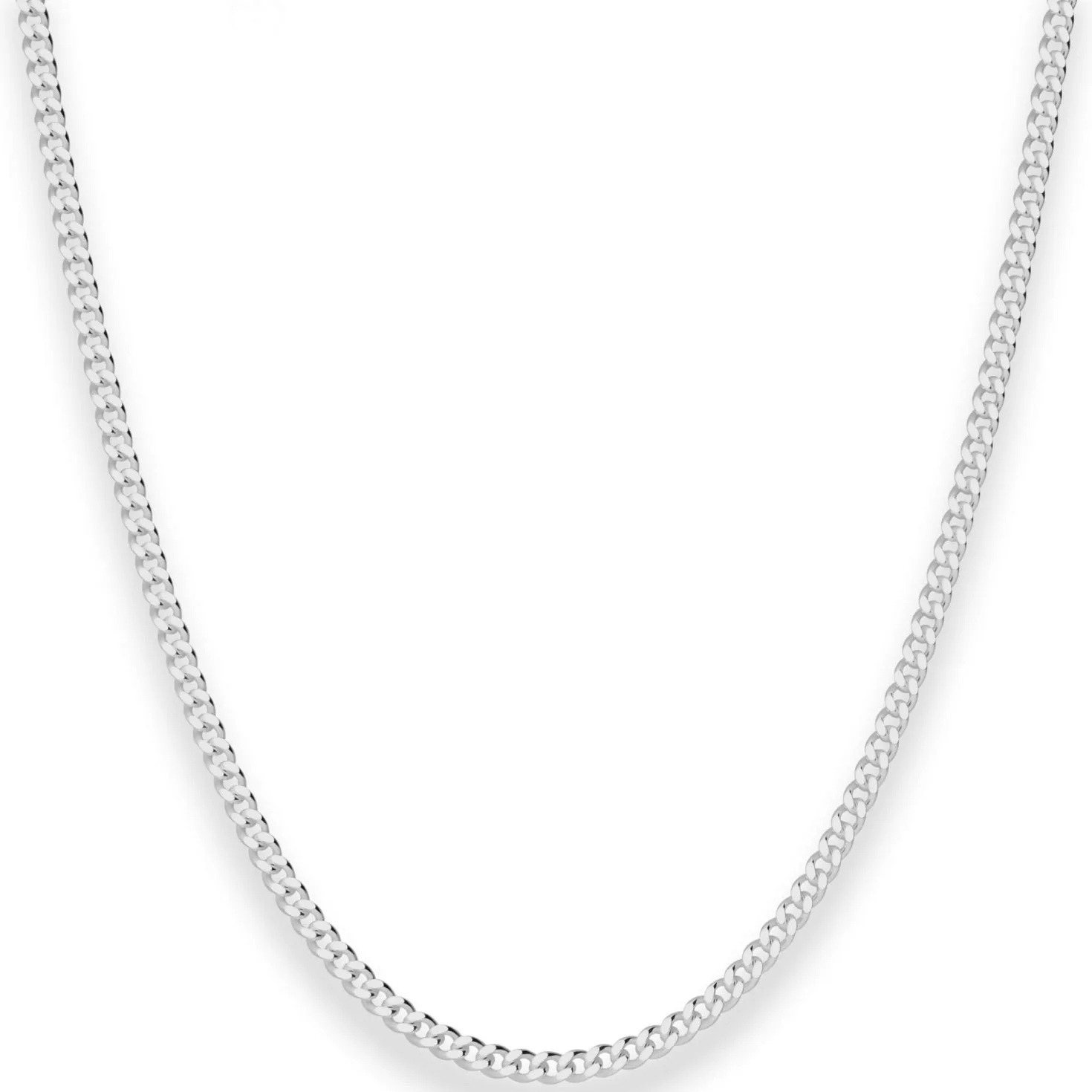 2,7mm Panzerkette Silberkette Collier Halskette aus 925 Silber 60cm